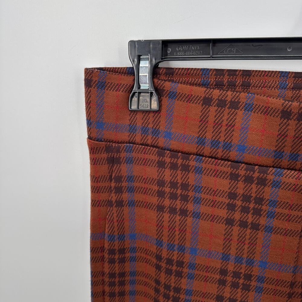 ANN TAYLOR NWT The Pull on Legging in Brown Plaid // M - Picture 3 of 8
